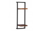 Wandregal Madras Modern Massivholz Metall Mango Braun