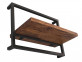 Wandregal Madras Modern Massivholz Metall Mango Braun