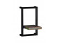 Wandregal  Shabby Chic Massivholz Metall Recycletes Holz Braun