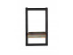 Wandregal  Shabby Chic Massivholz Metall Recycletes Holz Braun