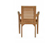 Gartenstuhl  Gartenmöbel Outdoor Modern Teak Honig