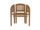 Gartenstuhl  Gartenmöbel Outdoor Modern Teak Honig