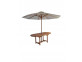 Gartentisch  Gartenmöbel Outdoor Modern Massivholz Teak Honig
