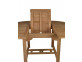 Gartentisch  Gartenmöbel Outdoor Modern Teak Honig