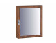 Spiegelschrank Bhatang Modern Glas Massivholz Teak Braun