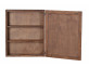 Spiegelschrank Bhatang Modern Glas Massivholz Teak Braun