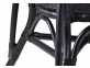 Armlehnstuhl Rattan Landhaus Schwarz