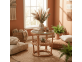 Couchtisch Rattan Landhaus Honig