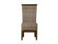 Esszimmerstuhl Rattan Landhaus Mahagoni Grau