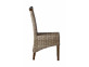 Esszimmerstuhl Rattan Landhaus Mahagoni Grau