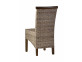 Esszimmerstuhl Rattan Landhaus Mahagoni Grau