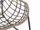 Sessel Rattan Landhaus Metall Rattan Braun