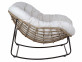 Sessel Rattan Landhaus Metall Rattan Braun