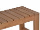 Bank  Gartenmöbel Outdoor Massivholz Teak Honig