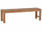 Bank  Gartenmöbel Outdoor Massivholz Teak Honig