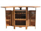Bar  Gartenmöbel Outdoor Modern Teak Hellbraun