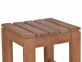 Beistelltisch  Gartenmöbel Outdoor Modern Teak Honig
