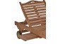 Gartenliege  Gartenmöbel Outdoor Modern Teak Honig