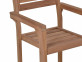 Gartenstuhl  Gartenmöbel Outdoor Modern Teak Honig