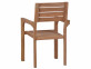 Gartenstuhl  Gartenmöbel Outdoor Modern Teak Honig