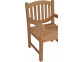 Gartenstuhl  Gartenmöbel Outdoor Modern Teak Honig