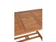 Gartentisch  Gartenmöbel Outdoor Modern Massivholz Teak Honig