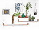 Wandregal Masala Modern Teak Braun