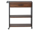 Servierwagen Tamesi Modern Metall Teak Braun