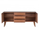 Sideboard Tamesi Modern Massivholz Teak Dunkelbraun