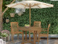 Gartenstuhl  Gartenmöbel Outdoor Modern Teak Honig