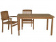 Gartentisch  Gartenmöbel Outdoor Modern Teak Honig 70086 7