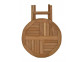 Gartentisch  Gartenmöbel Outdoor Modern Teak Honig