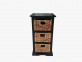 Beistelltisch  Modern Rattan Mango Schwarz