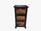 Beistelltisch  Modern Rattan Mango Schwarz