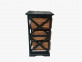 Beistelltisch  Modern Rattan Mango Schwarz