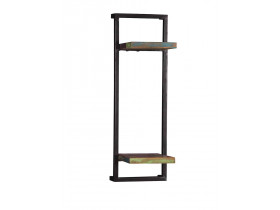 Regal  Shabby Chic Massivholz Metall Recycletes Holz Braun