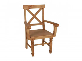 Armlehnstuhl Mexico Möbel Landhaus Pinie Honig