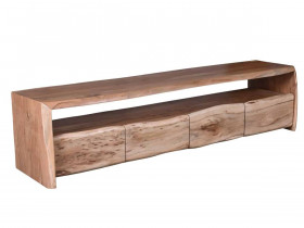 Lowboard  Modern Massivholz Akazie Akazie natur