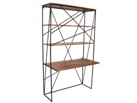 Schreibtisch Tom Tailor Modern Massivholz Metall Mango Braun