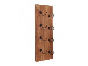 Weinregal Madras Modern Massivholz Metall Mango Braun