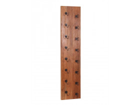 Weinregal Madras Modern Massivholz Metall Mango Braun