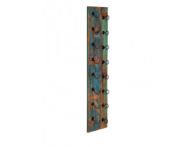 Weinregal  Shabby Chic Massivholz Metall Recycletes Holz Braun