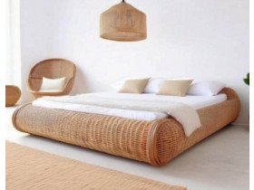 Bett Rattan Modern Rattan Honig