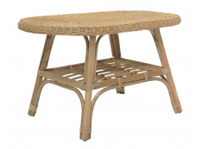 Couchtisch Rattan Modern Honig