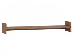 Wandregal Bagra Modern Teak Braun