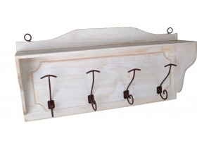 Garderobenhaken Mexico Möbel Landhaus Pinie Weiß