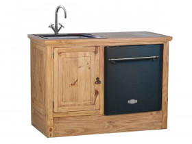 Küchenmodul Mexico Möbel Landhaus Pinie Honig