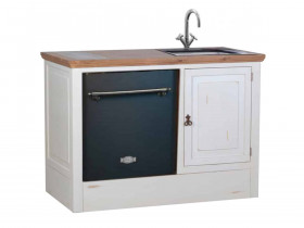 Küchenmodul Mexico Möbel Landhaus Pinie Weiß