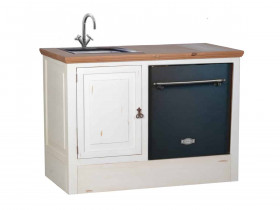 Küchenmodul Mexico Möbel Landhaus Pinie Weiß