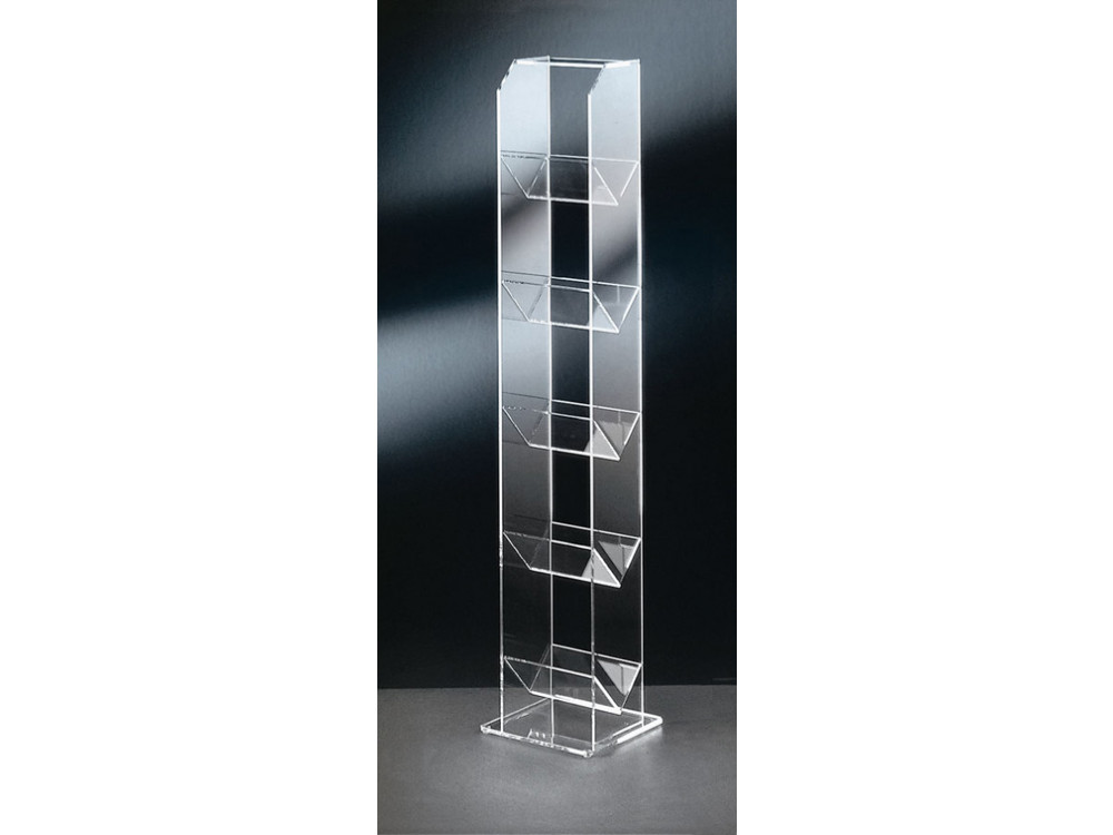 Acryl CD-Ständer gradlinig / rot Modern Rot